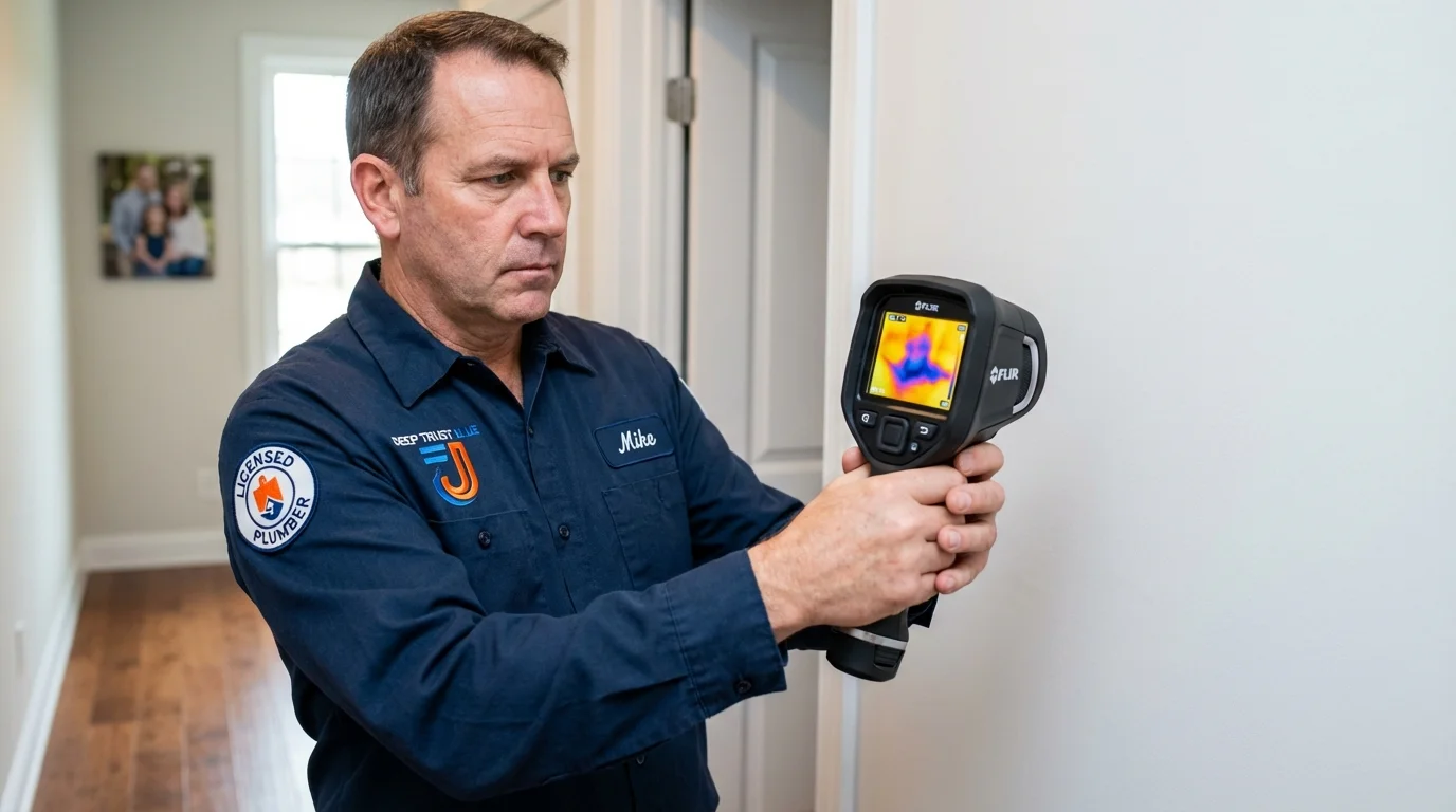 Thermal imaging leak detection by Johns Plumbing LLC in Bloomfield Hills